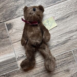 Vintage Boyds Bears J B Bean Series Plush Brown Teddy Bear 1985 - 1995 W/Tag NEW